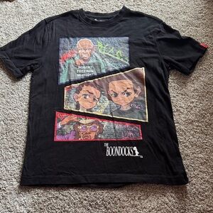 Black Graphic Tee for Men